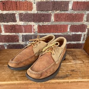 Russell Moccasin Co. Men’s Leather Boat Shoes Size 15